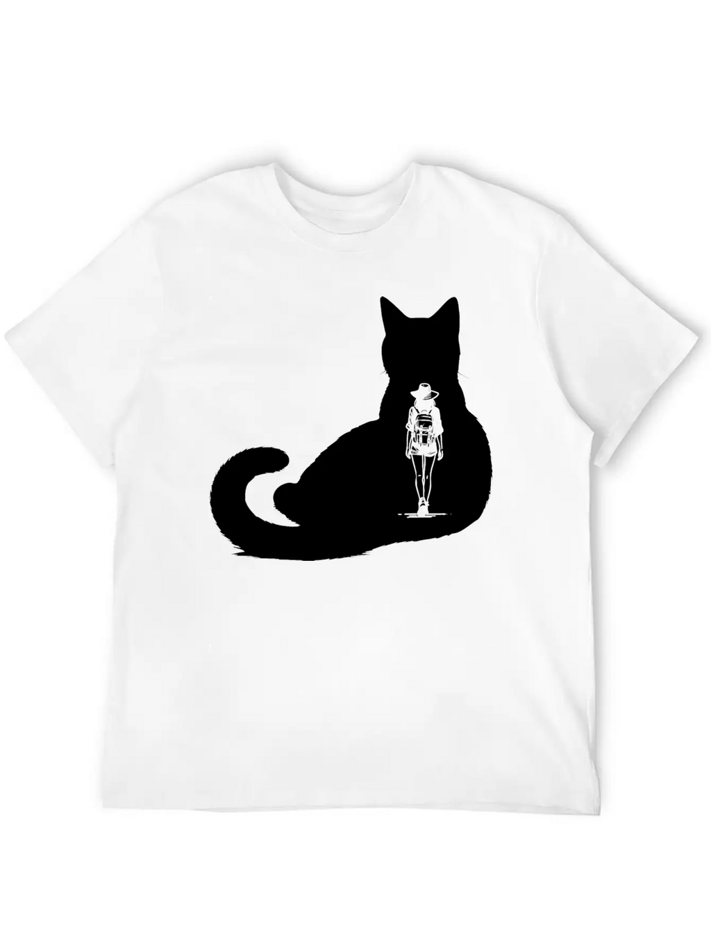Cat Girl Unisex Short Sleeve Soft Cotton T-Shirt – Casual Everyday Wear