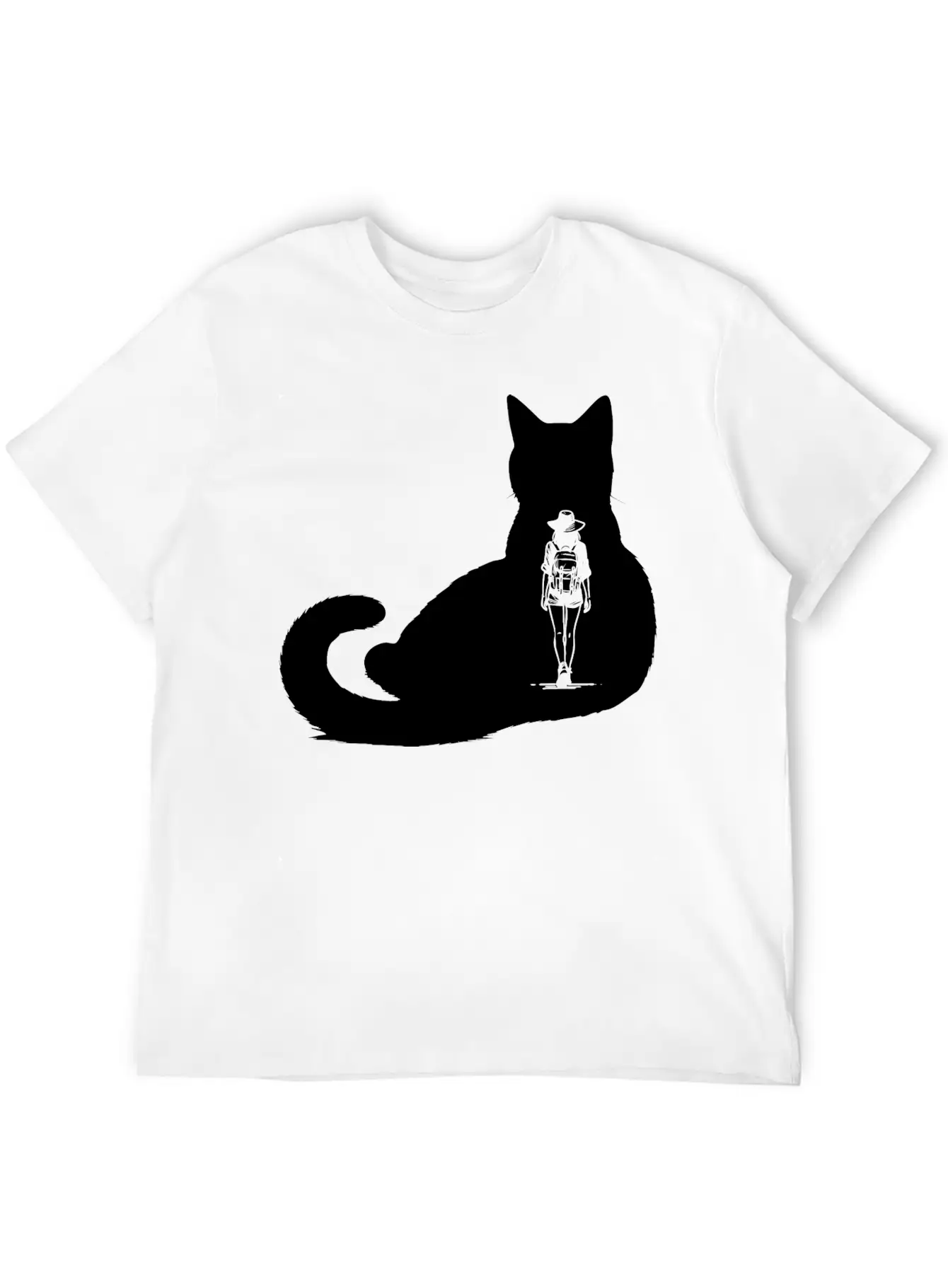 Cat Girl Unisex Short Sleeve Soft Cotton T-Shirt – Casual Everyday Wear