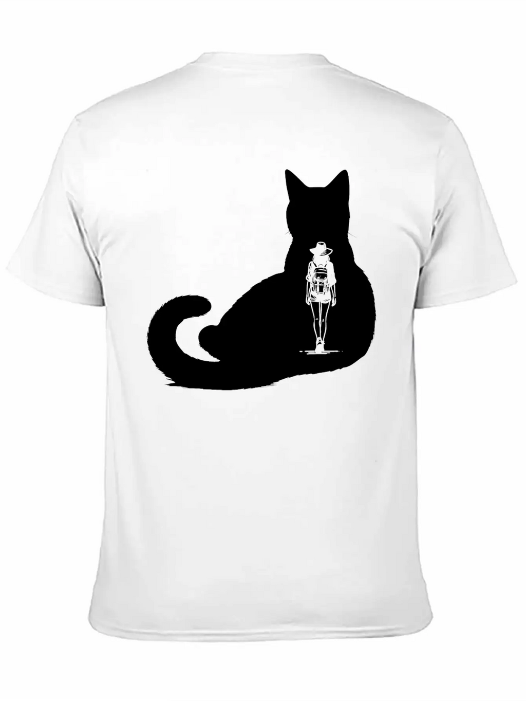 Cat Girl Unisex Short Sleeve Soft Cotton T-Shirt – Casual Everyday Wear