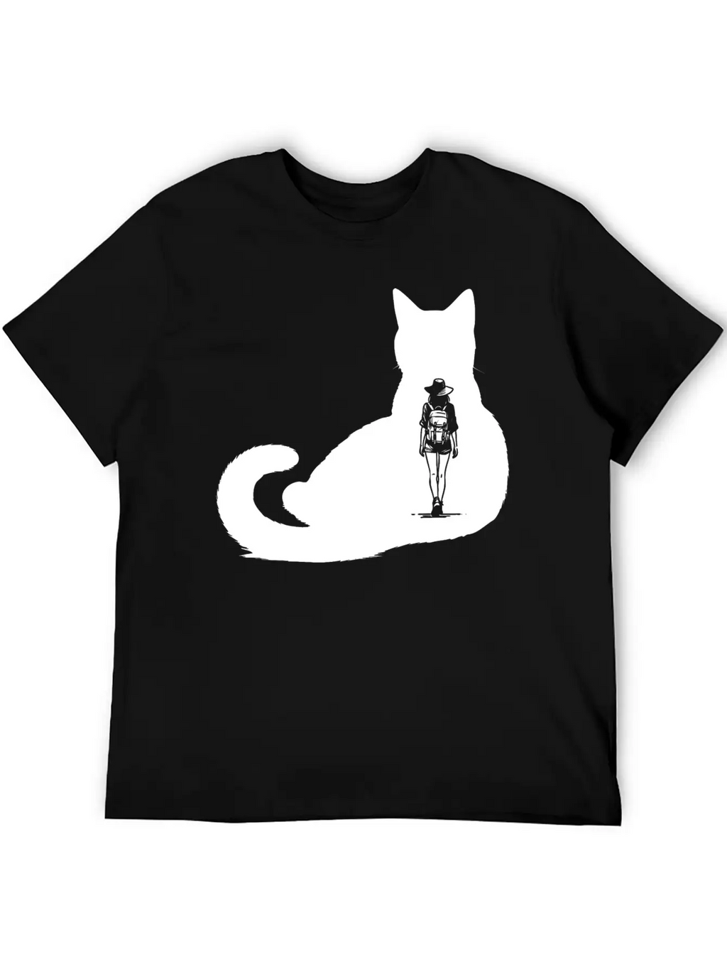 Cat Girl Unisex Short Sleeve Soft Cotton T-Shirt – Casual Everyday Wear