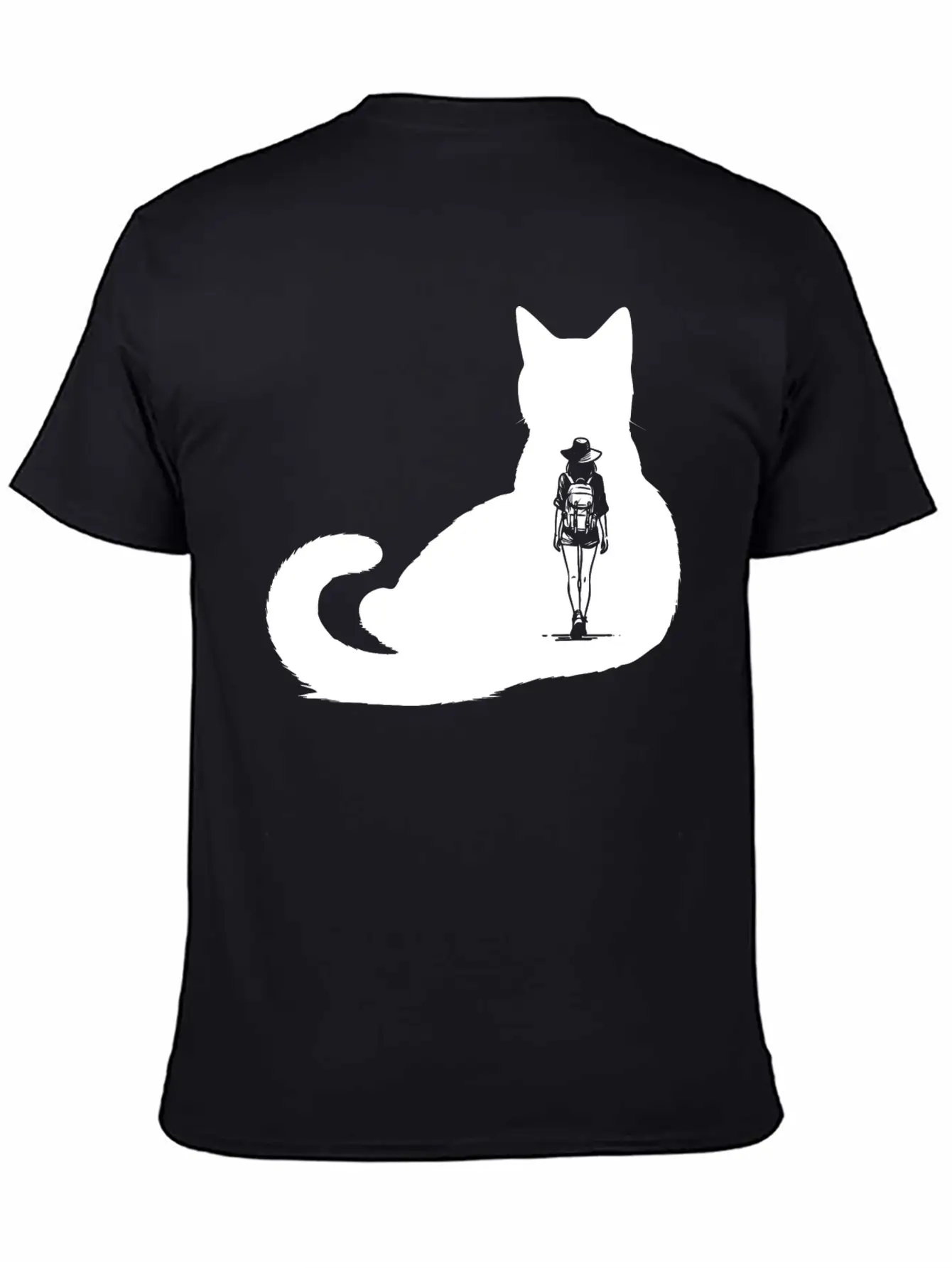 Cat Girl Unisex Short Sleeve Soft Cotton T-Shirt – Casual Everyday Wear
