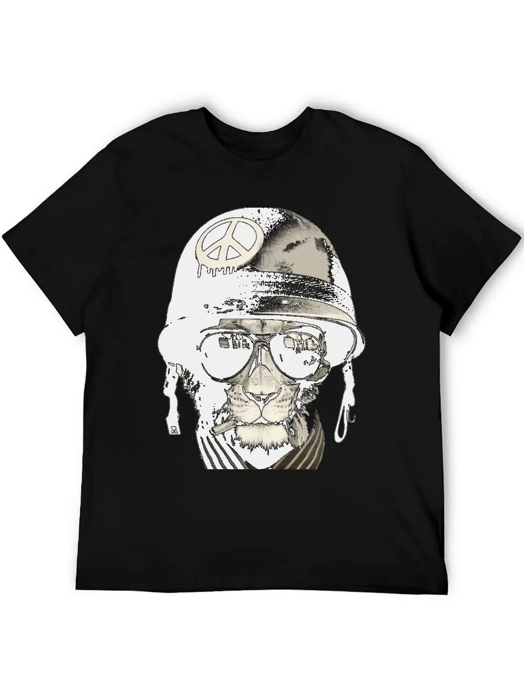 Cat Man - Soldier Casual Graphic T-Shirt – Simple And Comfortable Daily Wear
