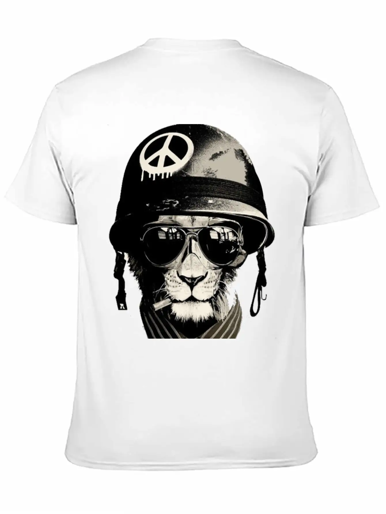 Cat Man - Soldier Casual Graphic T-Shirt – Simple And Comfortable Daily Wear