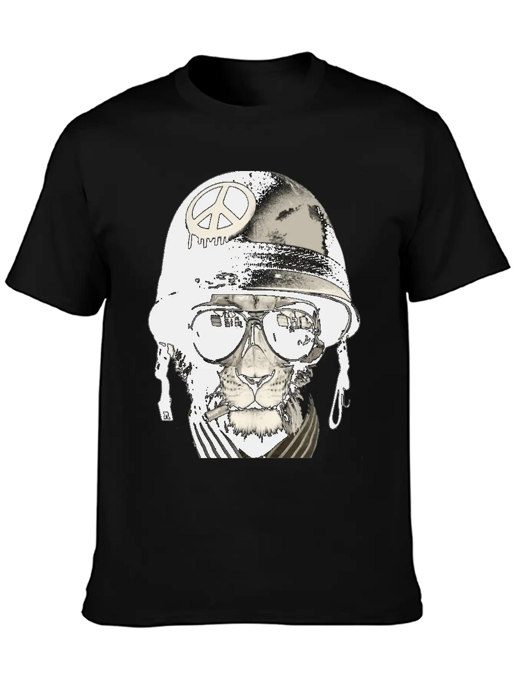 Cat Man - Soldier Casual Graphic T-Shirt – Simple And Comfortable Daily Wear