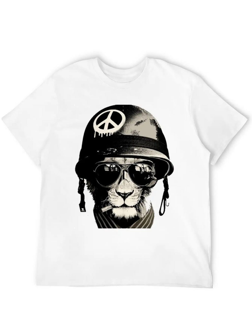 Cat Man - Soldier Casual Graphic T-Shirt – Simple And Comfortable Daily Wear