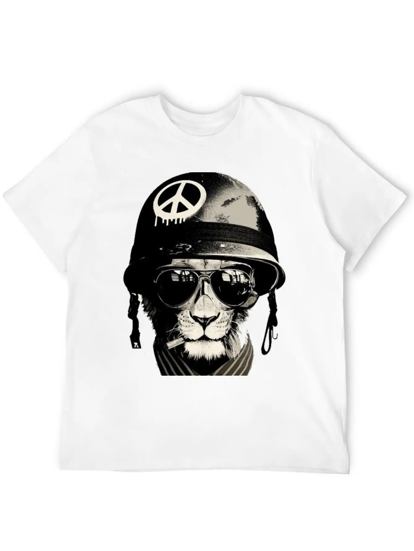 Cat Man - Soldier Casual Graphic T-Shirt – Simple And Comfortable Daily Wear