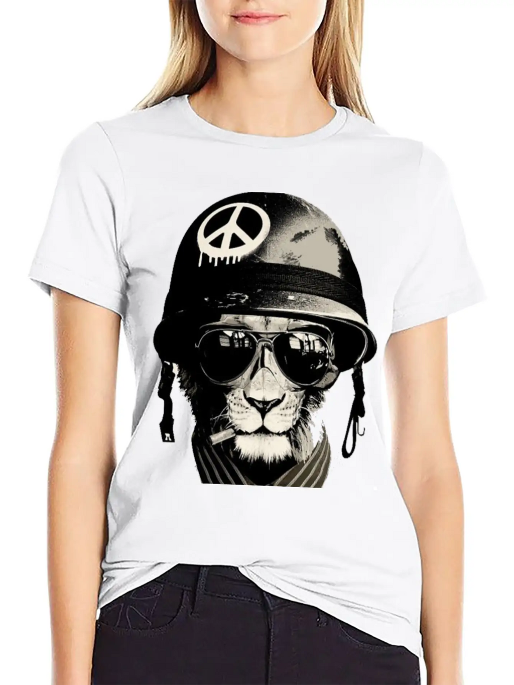 Cat Man - Soldier Casual Graphic T-Shirt – Simple And Comfortable Daily Wear
