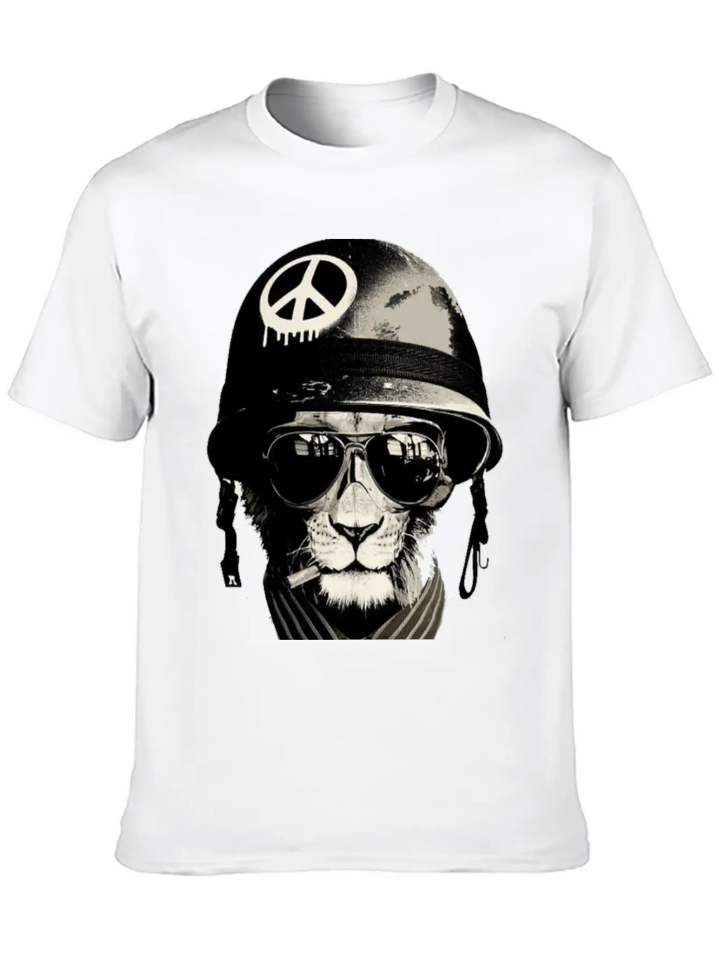 Cat Man - Soldier Casual Graphic T-Shirt – Simple And Comfortable Daily Wear