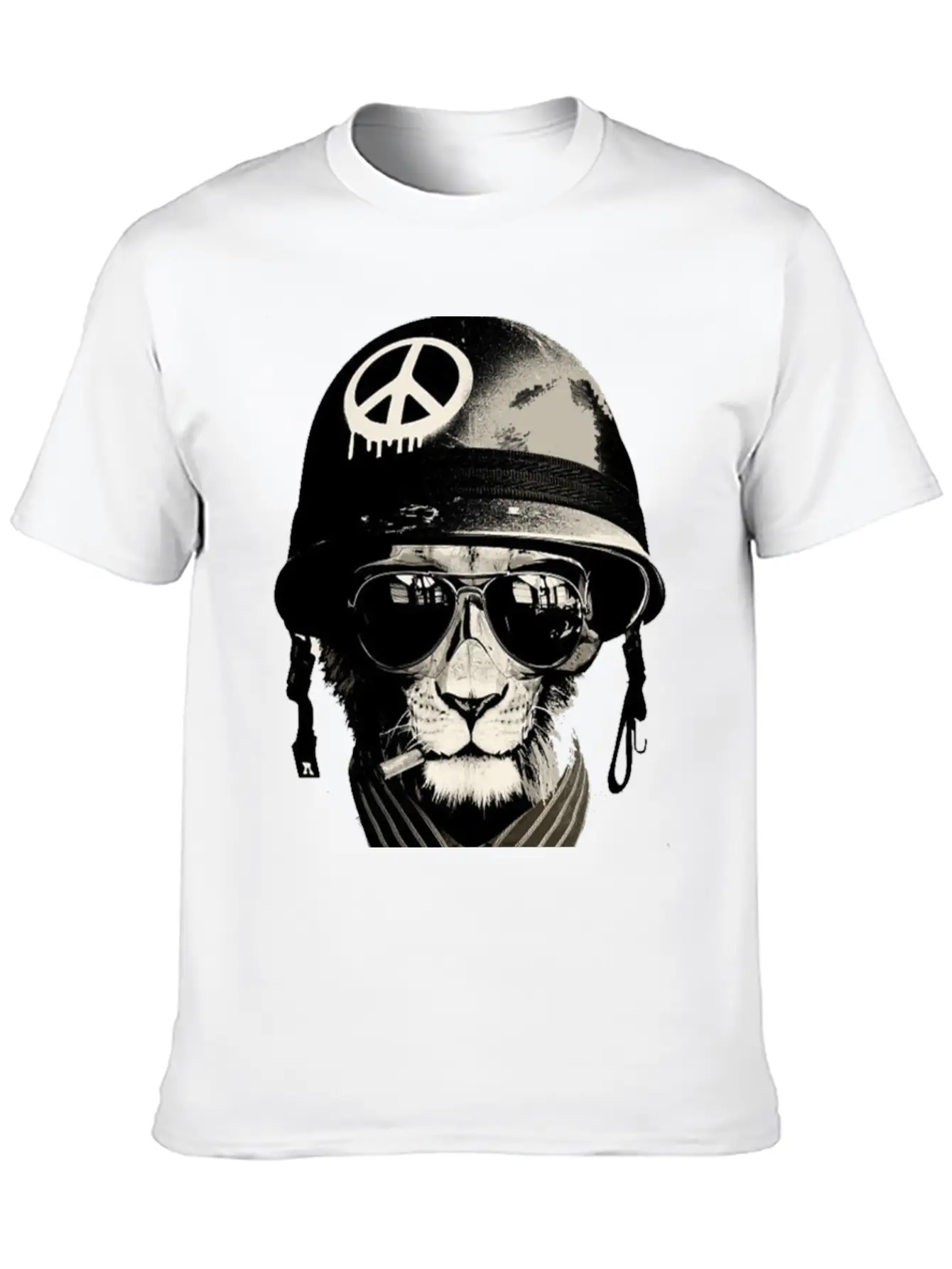 Cat Man - Soldier Casual Graphic T-Shirt – Simple And Comfortable Daily Wear