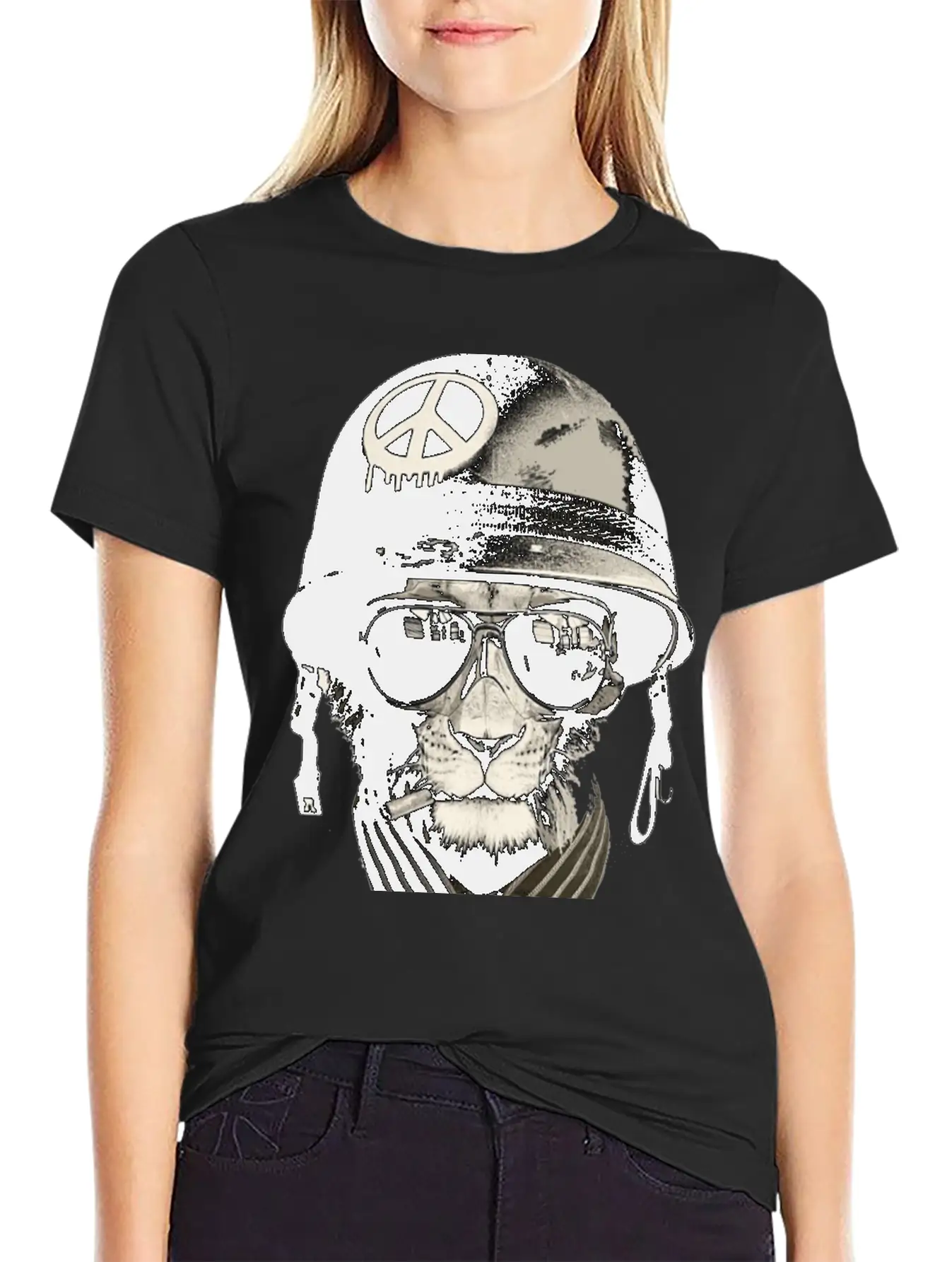 Cat Man - Soldier Casual Graphic T-Shirt – Simple And Comfortable Daily Wear