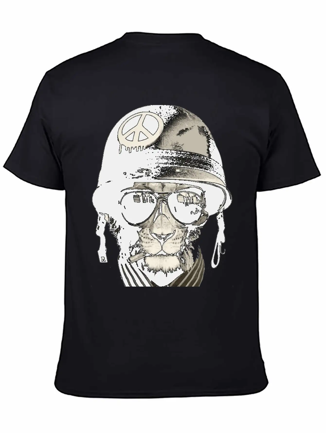 Cat Man - Soldier Casual Graphic T-Shirt – Simple And Comfortable Daily Wear