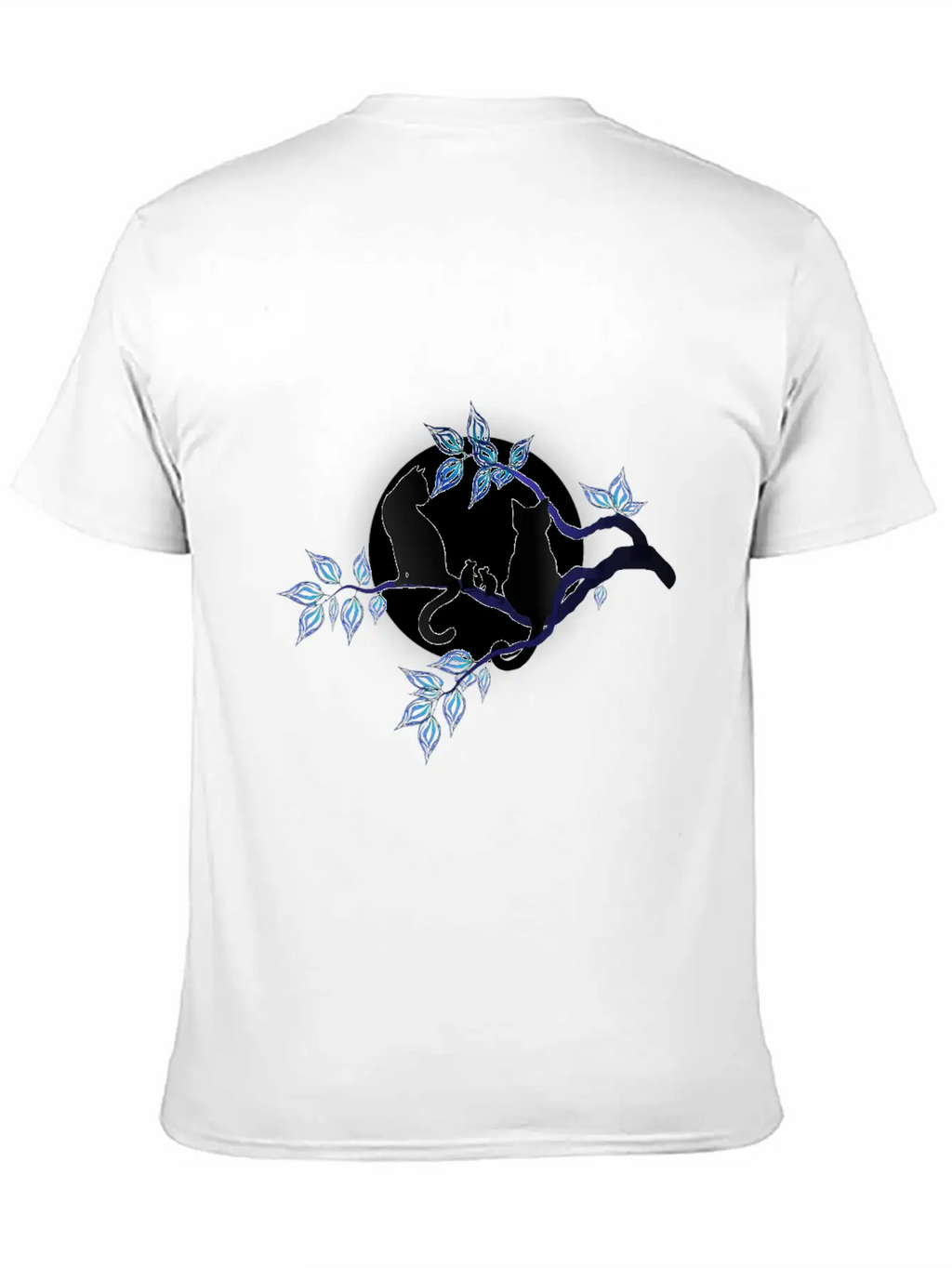 Cat Mices Full Moon Unisex Casual T-Shirt – Clean Design For Daily Comfort