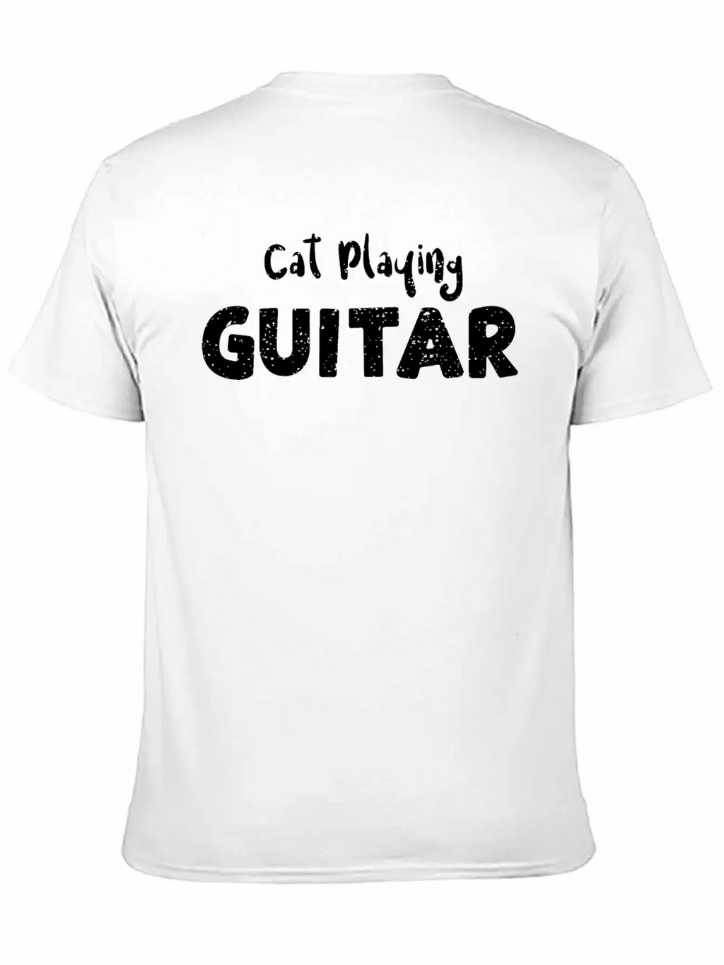 Cat Playing Guitar - Guitar Unisex Casual T-Shirt – Clean Design For Daily Comfort