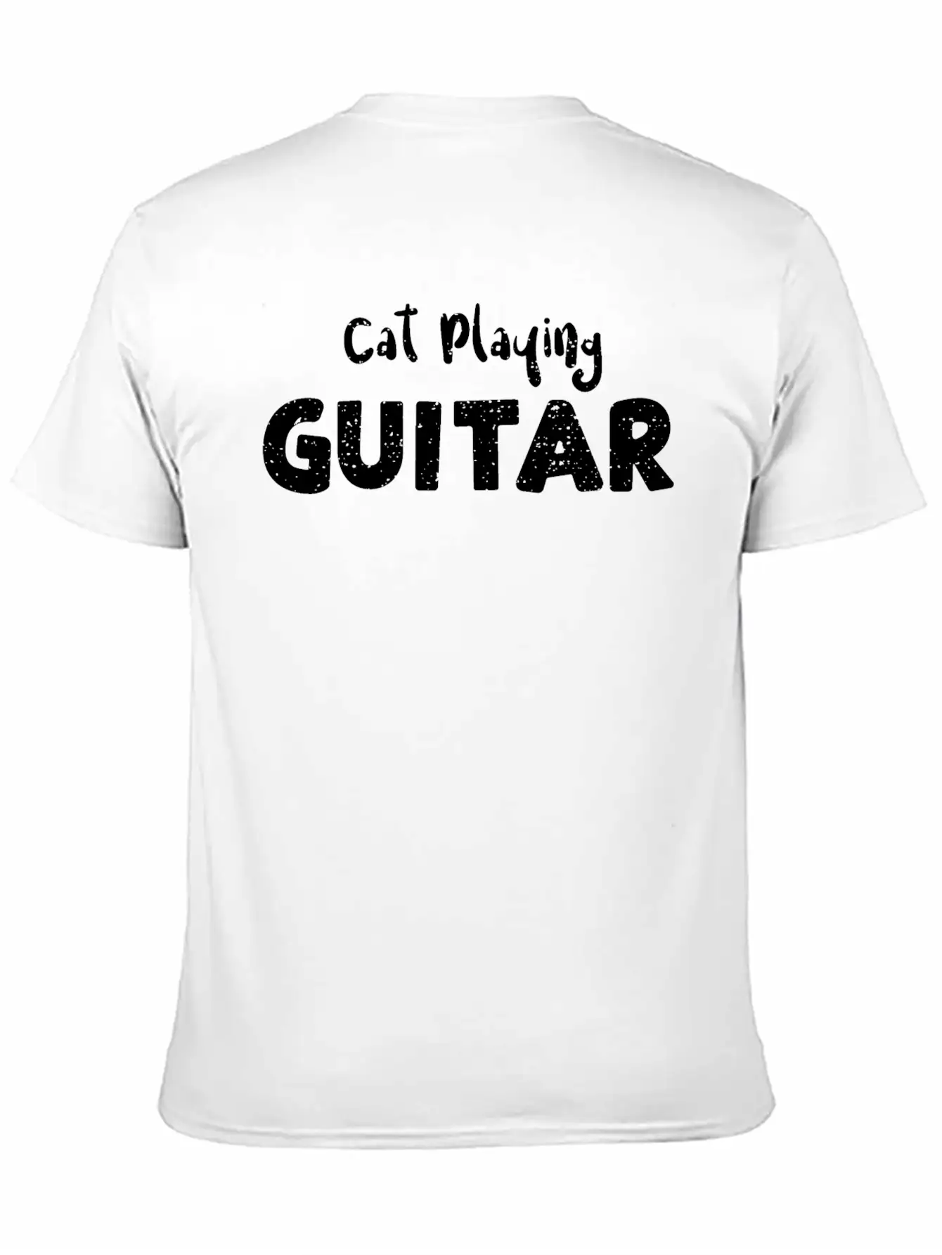 Cat Playing Guitar - Guitar Unisex Casual T-Shirt – Clean Design For Daily Comfort