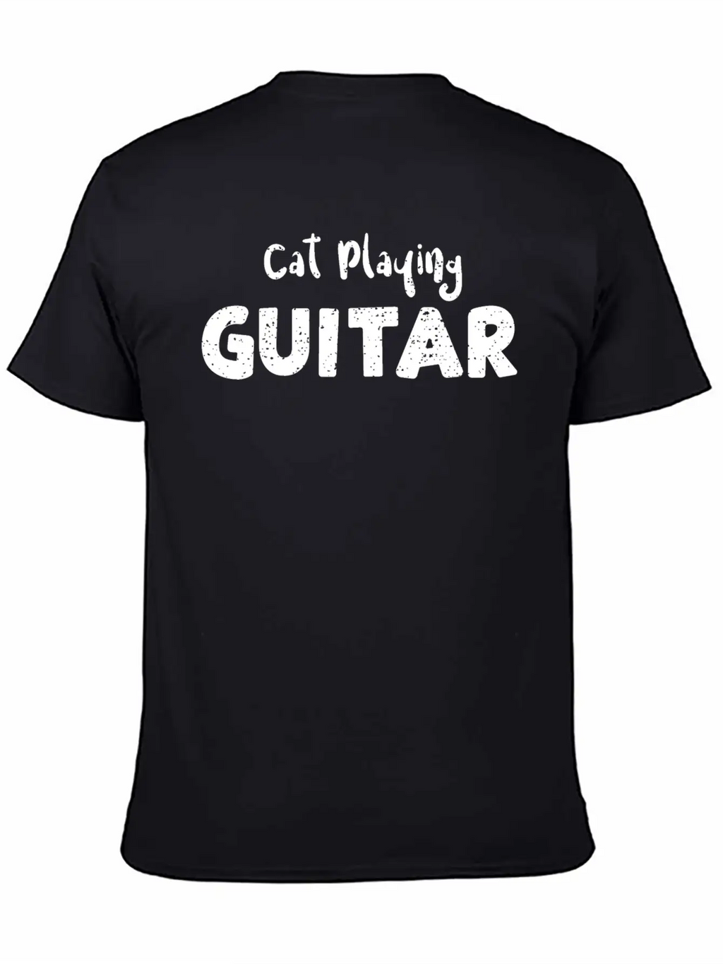 Cat Playing Guitar - Guitar Unisex Casual T-Shirt – Clean Design For Daily Comfort