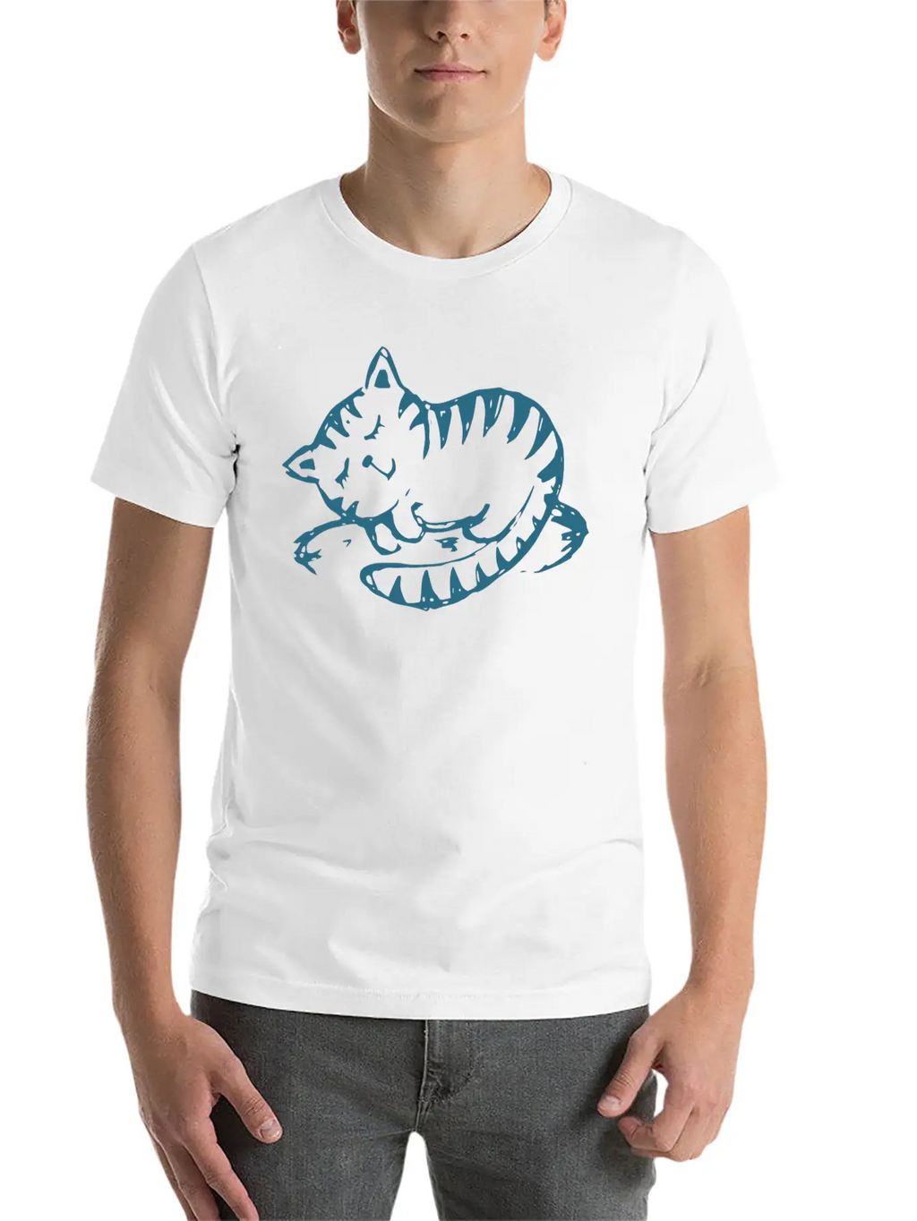 Cat Stylish Everyday T-Shirt – Unisex Basic Cotton Tee