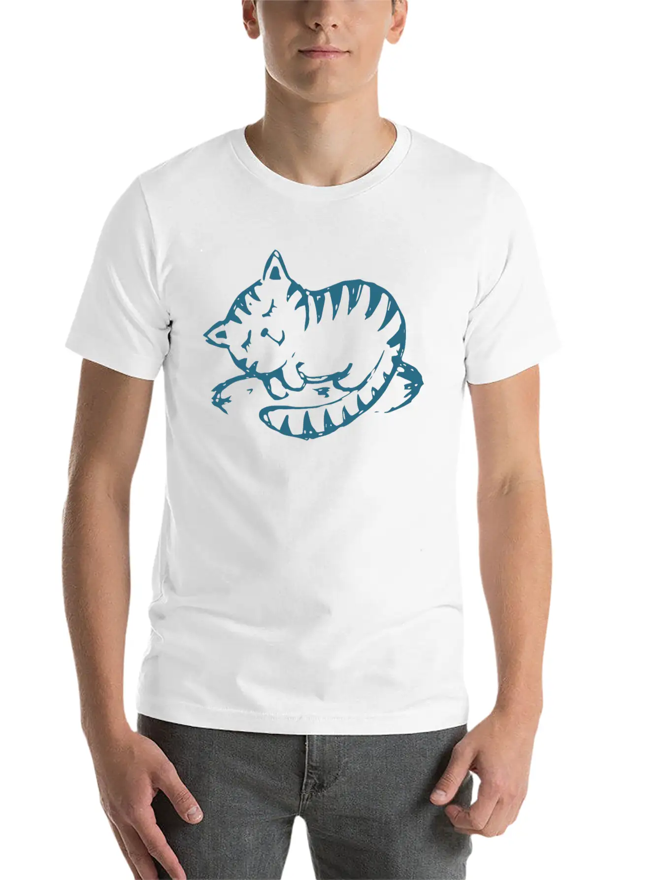 Cat Stylish Everyday T-Shirt – Unisex Basic Cotton Tee
