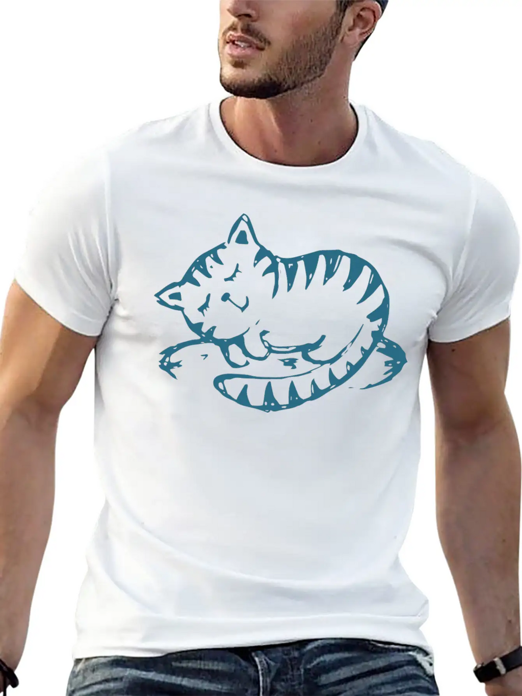 Cat Stylish Everyday T-Shirt – Unisex Basic Cotton Tee