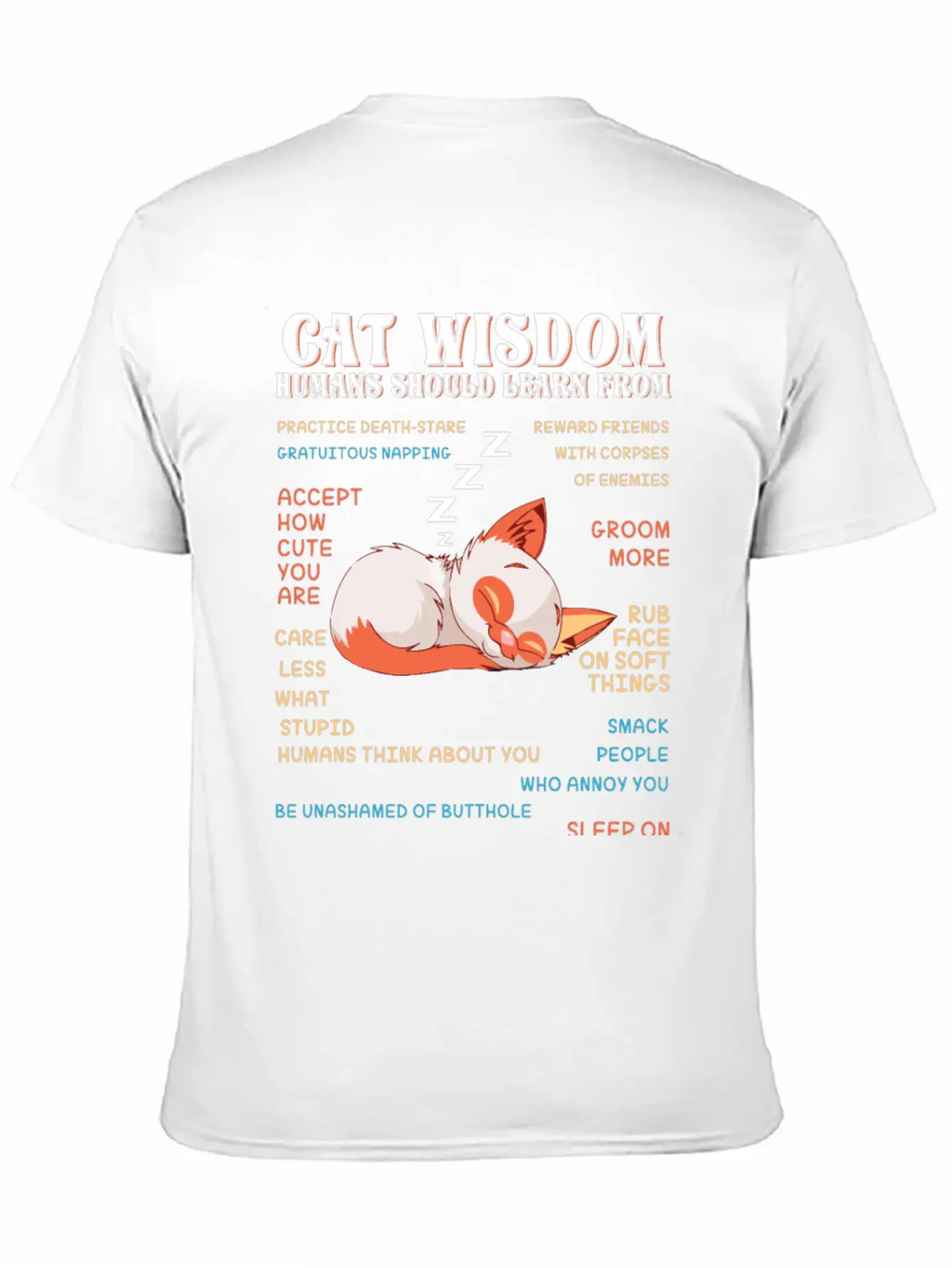 Cat Wisdom Unisex Casual T-Shirt – Clean Design For Daily Comfort