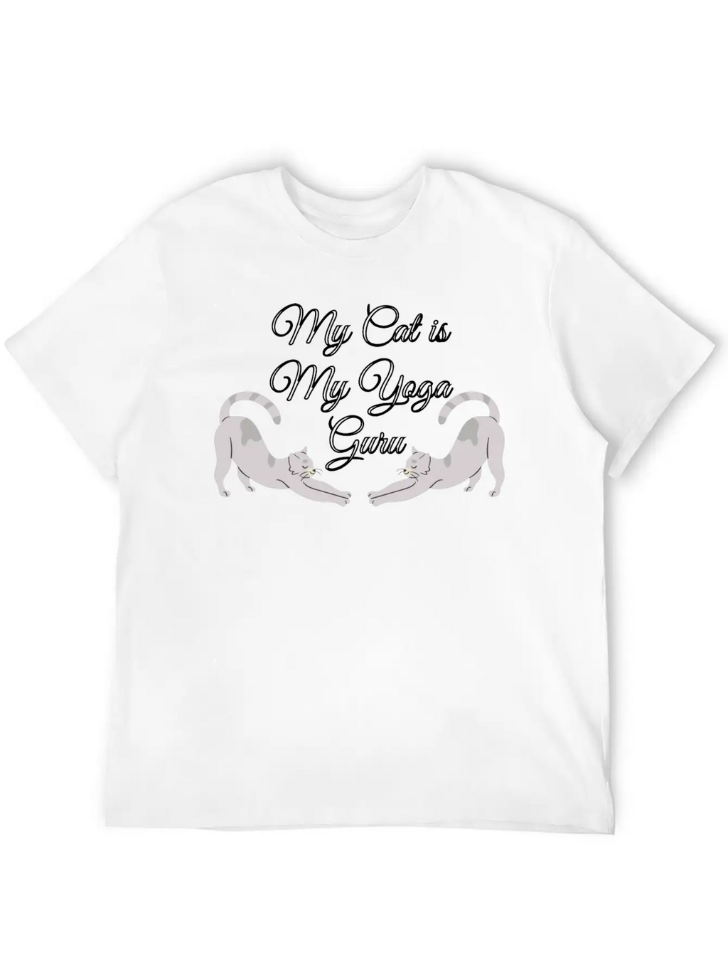 Cat Yoga, Yoga, Yoga Pose, Cat Pose, Yoga Class Stylish Everyday T-Shirt – Unisex Basic Cotton Tee