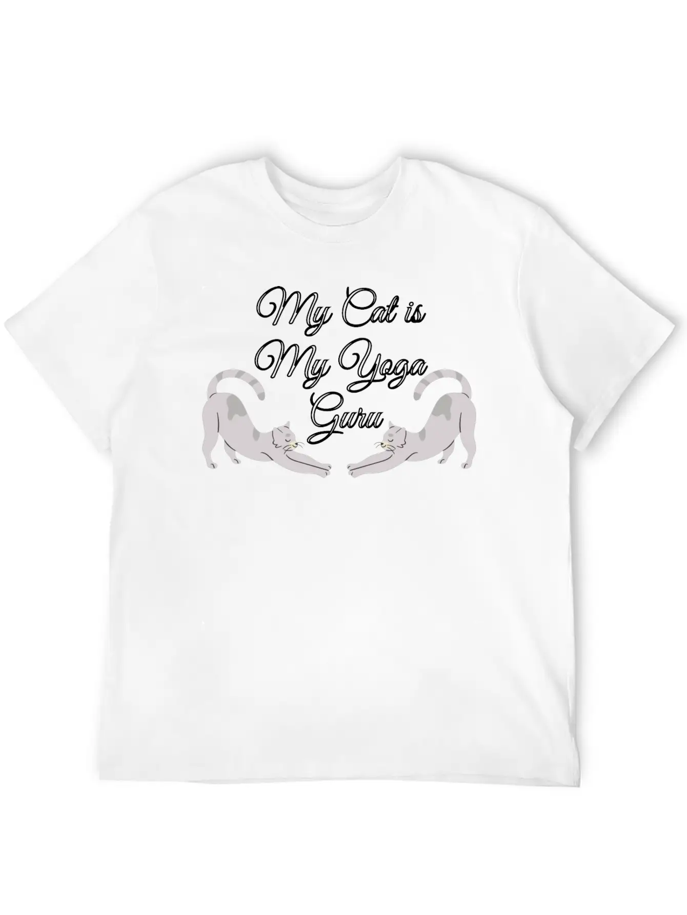 Cat Yoga, Yoga, Yoga Pose, Cat Pose, Yoga Class Stylish Everyday T-Shirt – Unisex Basic Cotton Tee