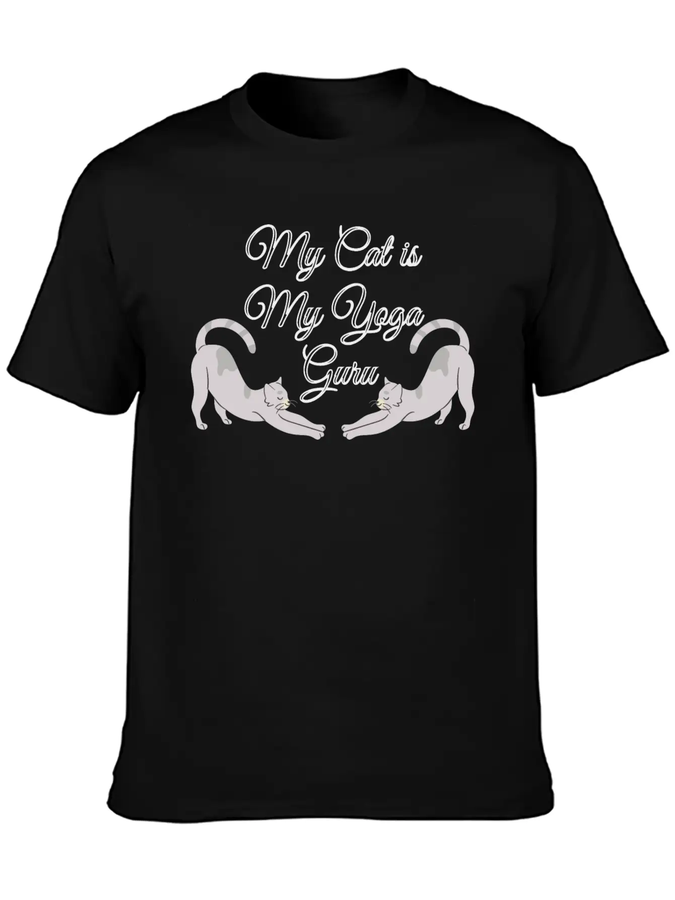 Cat Yoga, Yoga, Yoga Pose, Cat Pose, Yoga Class Stylish Everyday T-Shirt – Unisex Basic Cotton Tee