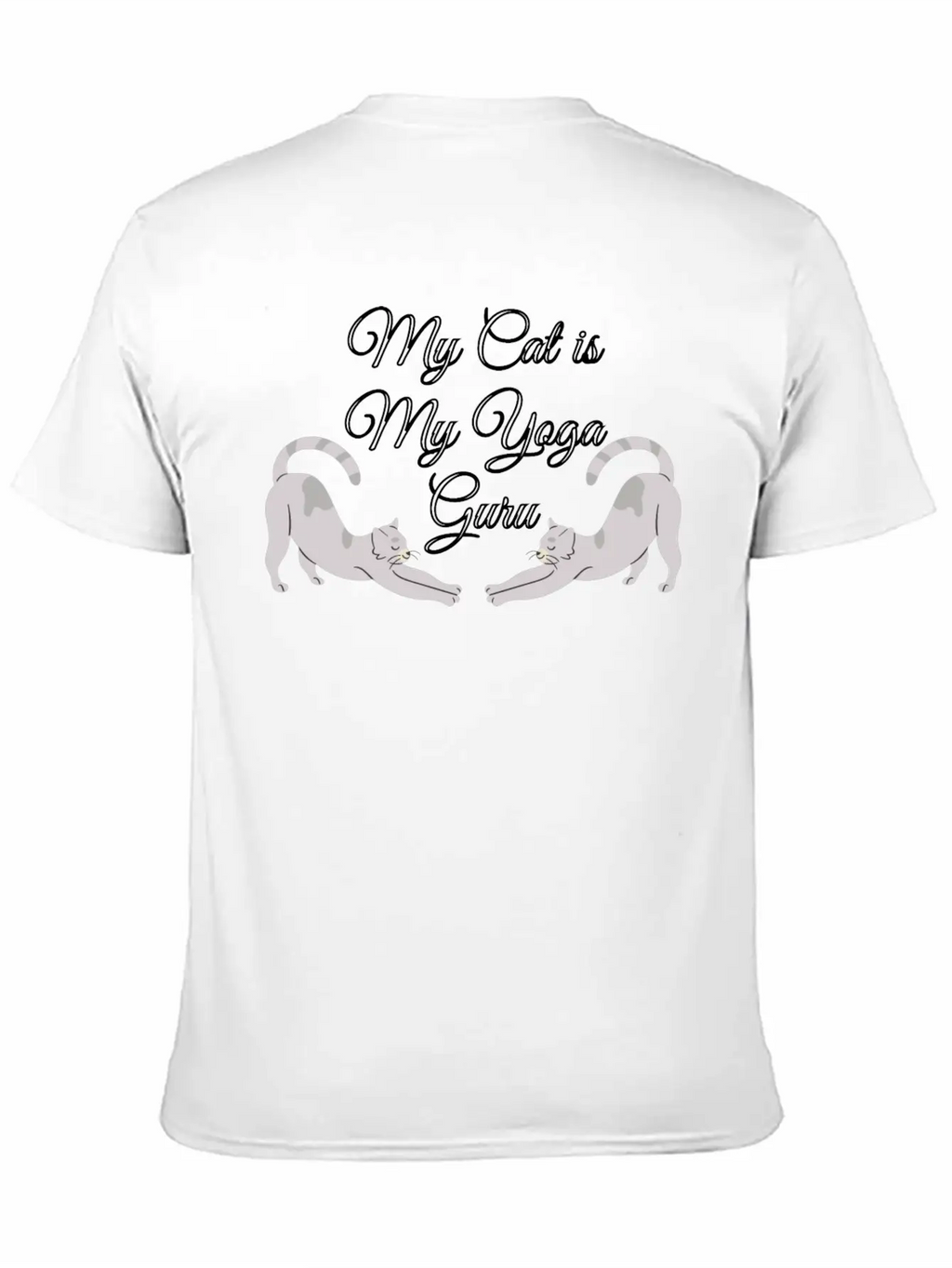 Cat Yoga, Yoga, Yoga Pose, Cat Pose, Yoga Class Stylish Everyday T-Shirt – Unisex Basic Cotton Tee