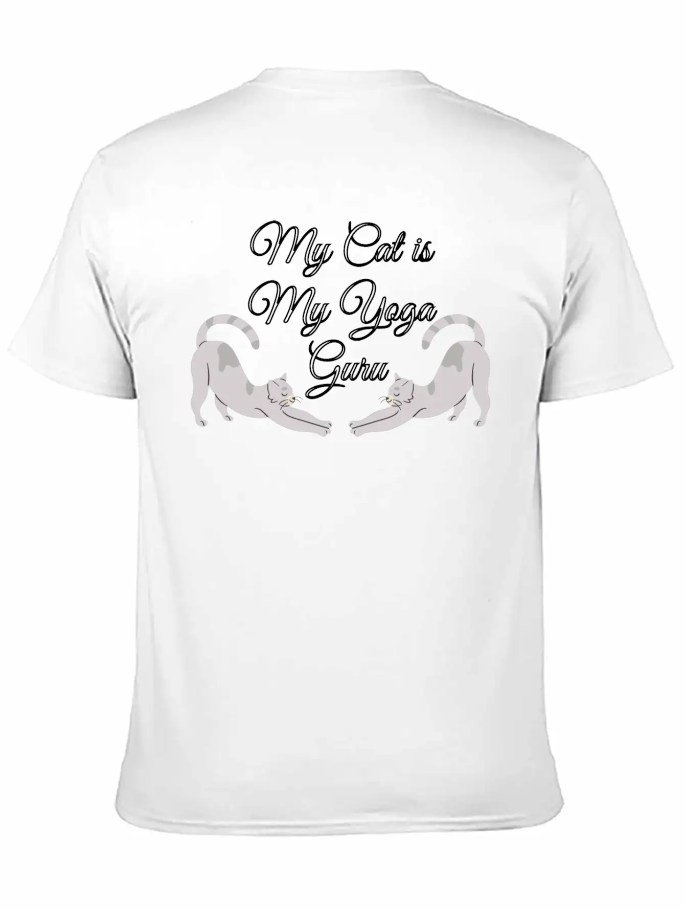 Cat Yoga, Yoga, Yoga Pose, Cat Pose, Yoga Class Stylish Everyday T-Shirt – Unisex Basic Cotton Tee