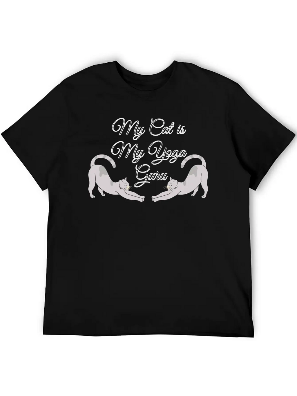 Cat Yoga, Yoga, Yoga Pose, Cat Pose, Yoga Class Stylish Everyday T-Shirt – Unisex Basic Cotton Tee