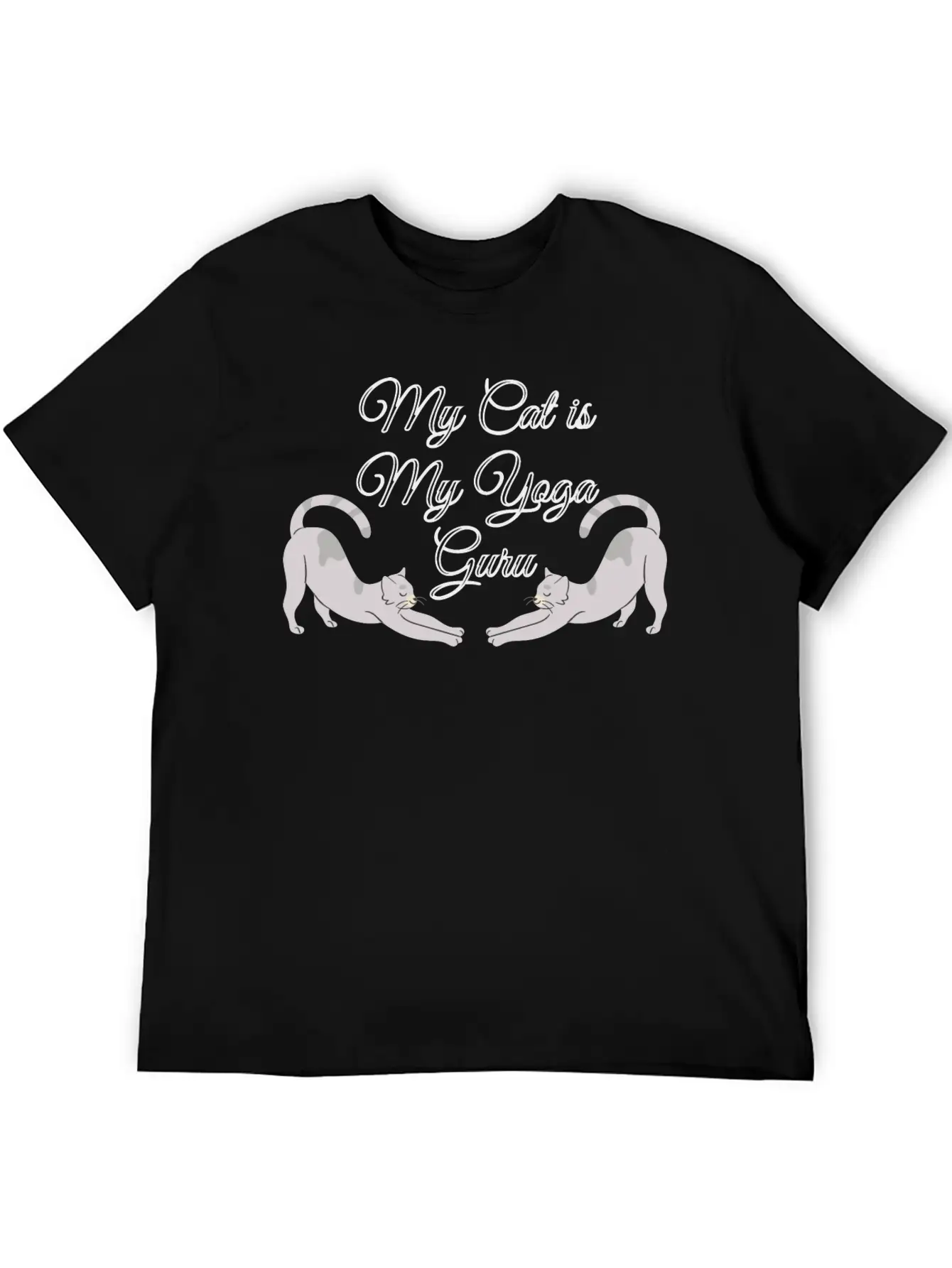 Cat Yoga, Yoga, Yoga Pose, Cat Pose, Yoga Class Stylish Everyday T-Shirt – Unisex Basic Cotton Tee