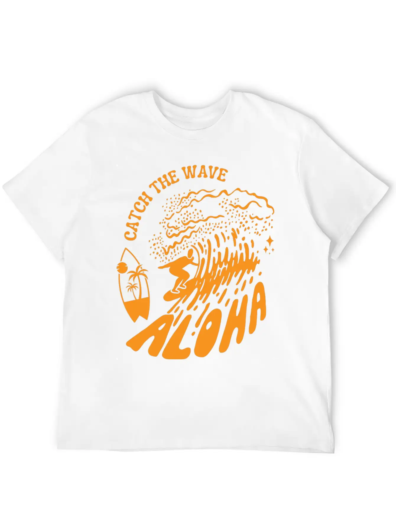 Catch The Wave Tshirt Unisex Short Sleeve Soft Cotton T-Shirt – Casual Everyday Wear
