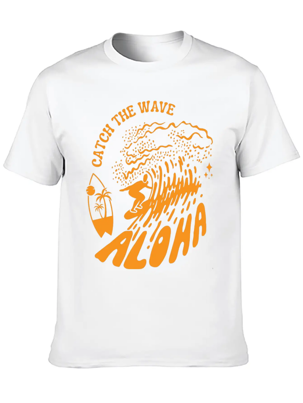 Catch The Wave Tshirt Unisex Short Sleeve Soft Cotton T-Shirt – Casual Everyday Wear