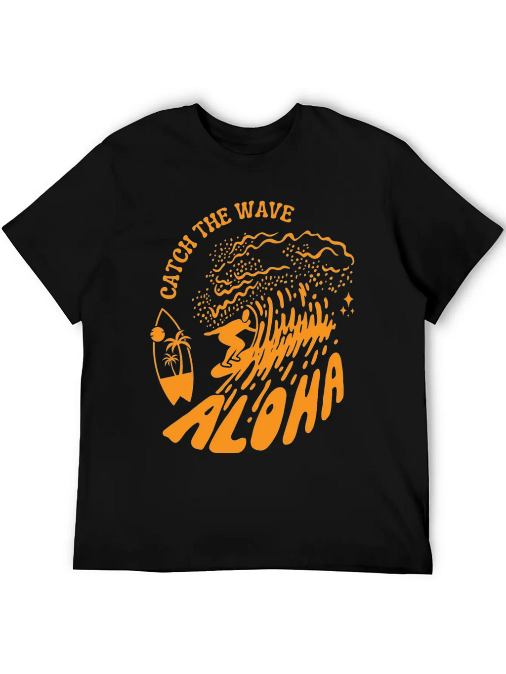 Catch The Wave Tshirt Unisex Short Sleeve Soft Cotton T-Shirt – Casual Everyday Wear