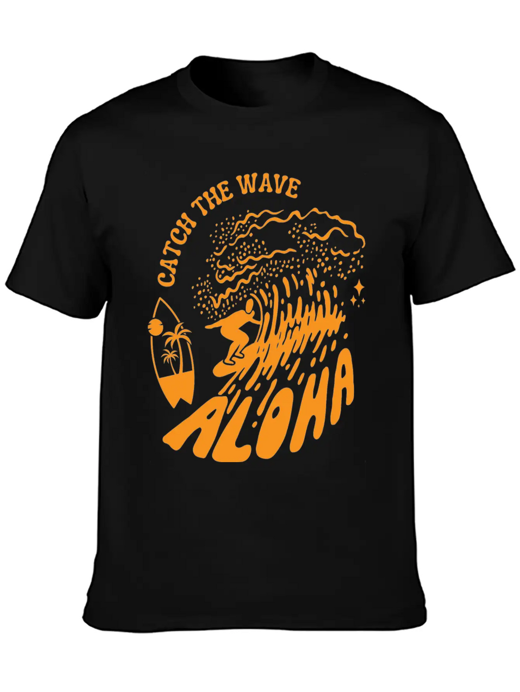 Catch The Wave Tshirt Unisex Short Sleeve Soft Cotton T-Shirt – Casual Everyday Wear