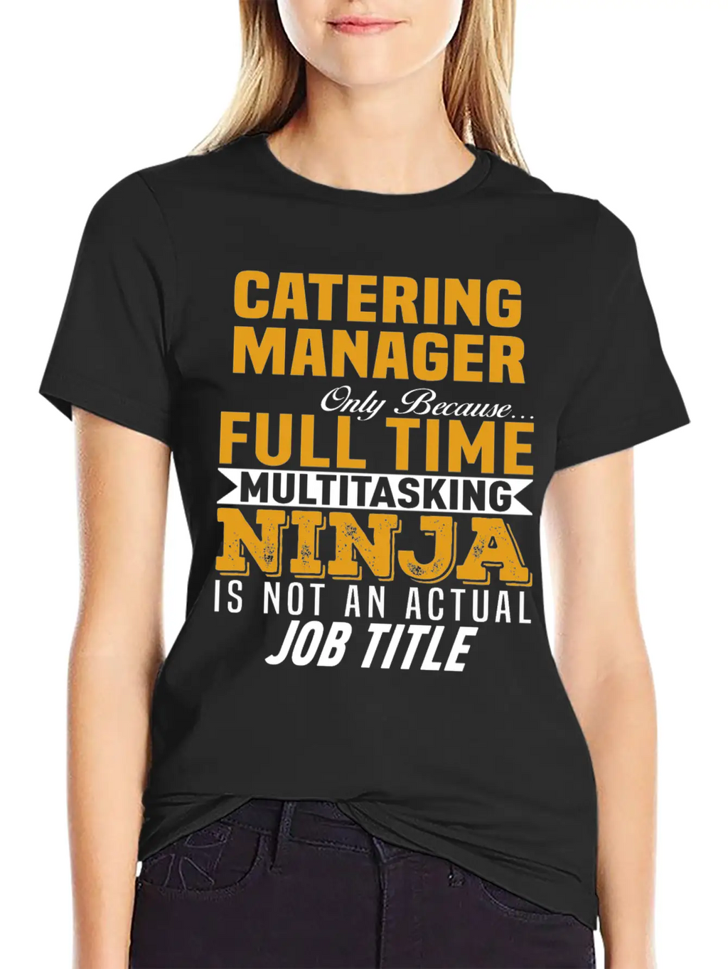 Catering Manager Unisex Short Sleeve Soft Cotton T-Shirt – Casual Everyday Wear