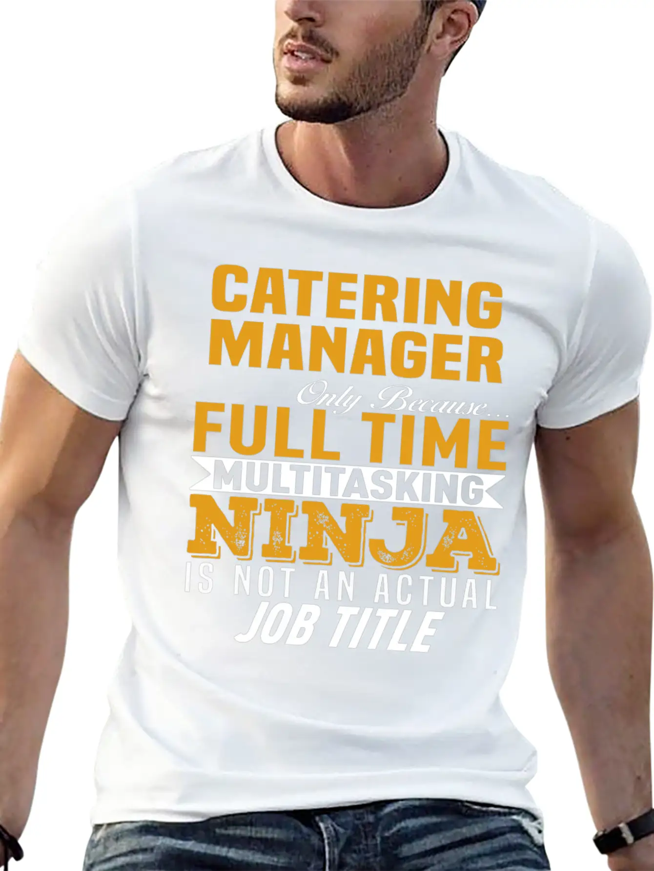 Catering Manager Unisex Short Sleeve Soft Cotton T-Shirt – Casual Everyday Wear