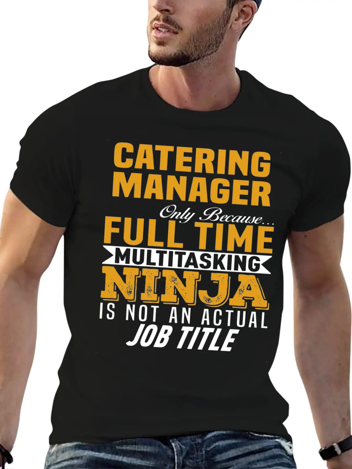 Catering Manager Unisex Short Sleeve Soft Cotton T-Shirt – Casual Everyday Wear