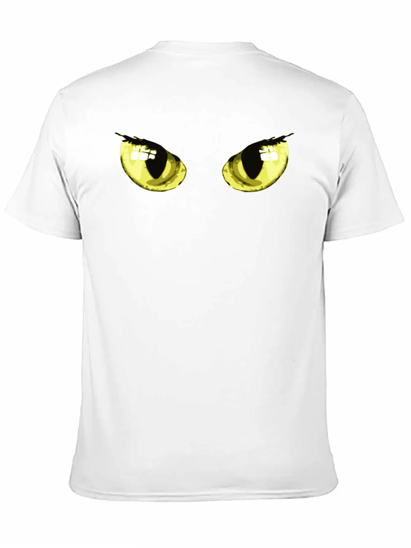 Cat's Eyes Cat Cats Eye Tiger Funny Halloween Unisex Short Sleeve Soft Cotton T-Shirt – Casual Everyday Wear