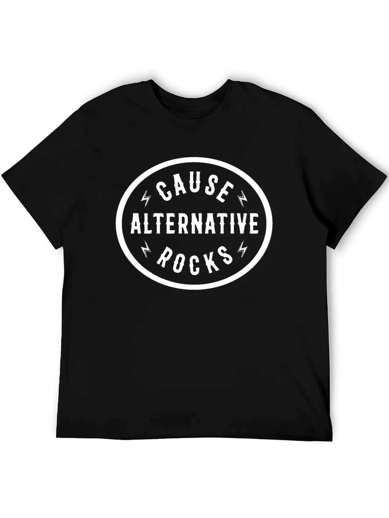 Cause Alternative Rocks Unisex Short Sleeve Soft Cotton T-Shirt – Casual Everyday Wear