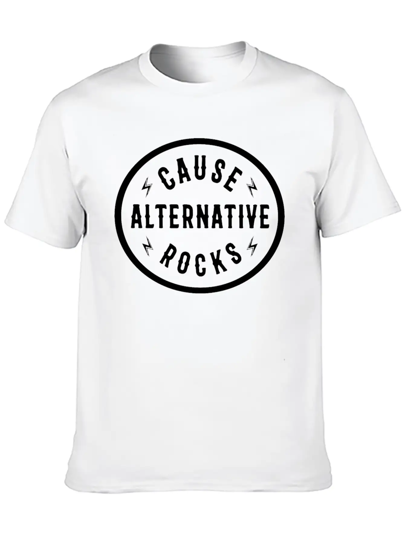 Cause Alternative Rocks Unisex Short Sleeve Soft Cotton T-Shirt – Casual Everyday Wear