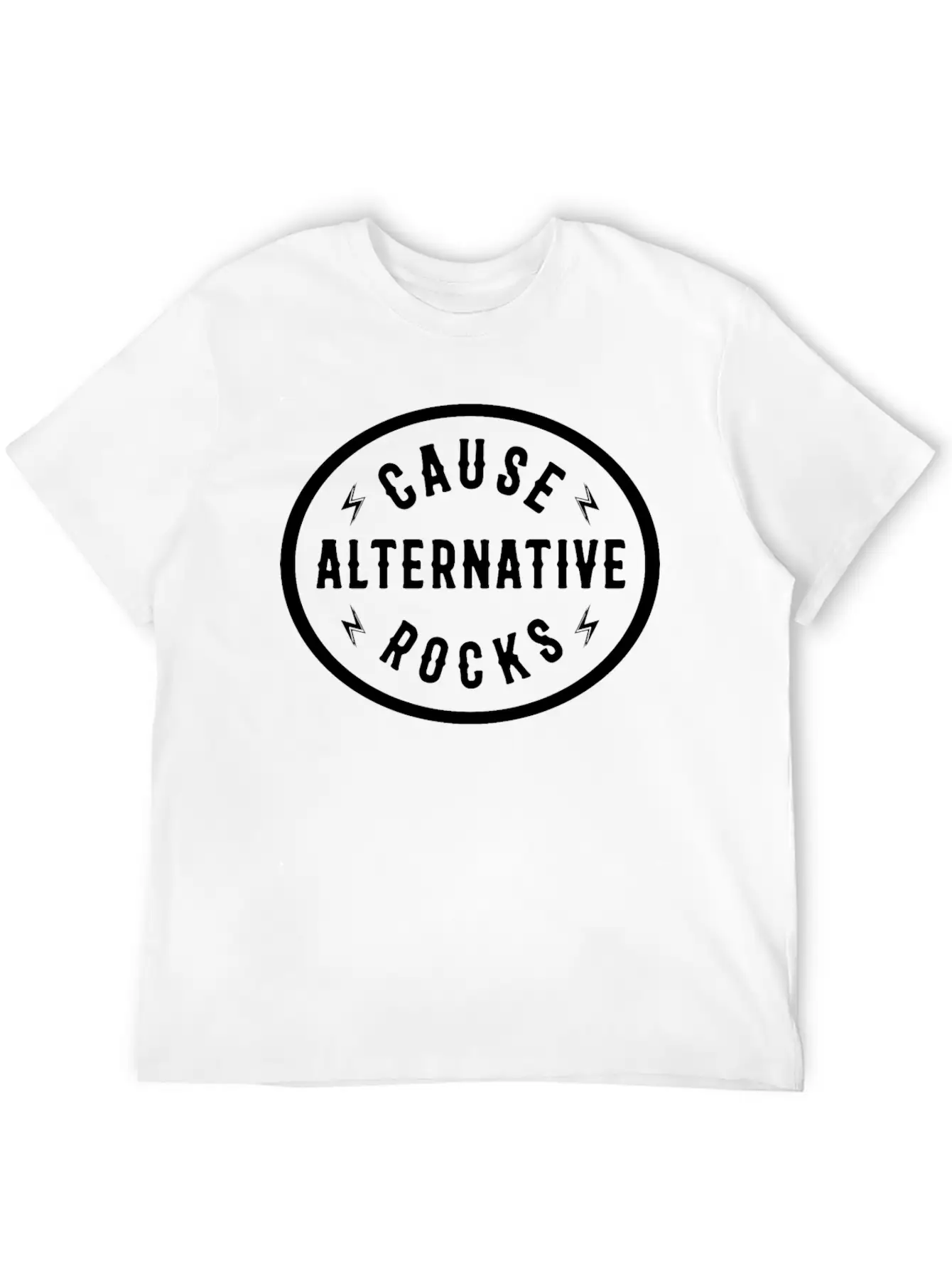 Cause Alternative Rocks Unisex Short Sleeve Soft Cotton T-Shirt – Casual Everyday Wear