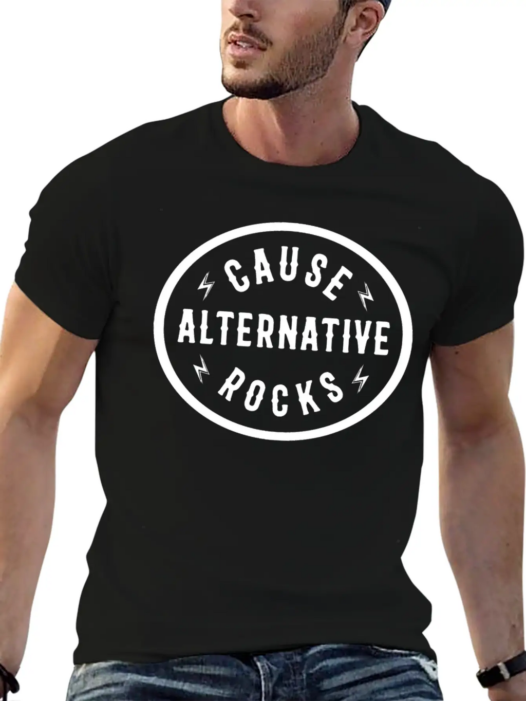 Cause Alternative Rocks Unisex Short Sleeve Soft Cotton T-Shirt – Casual Everyday Wear