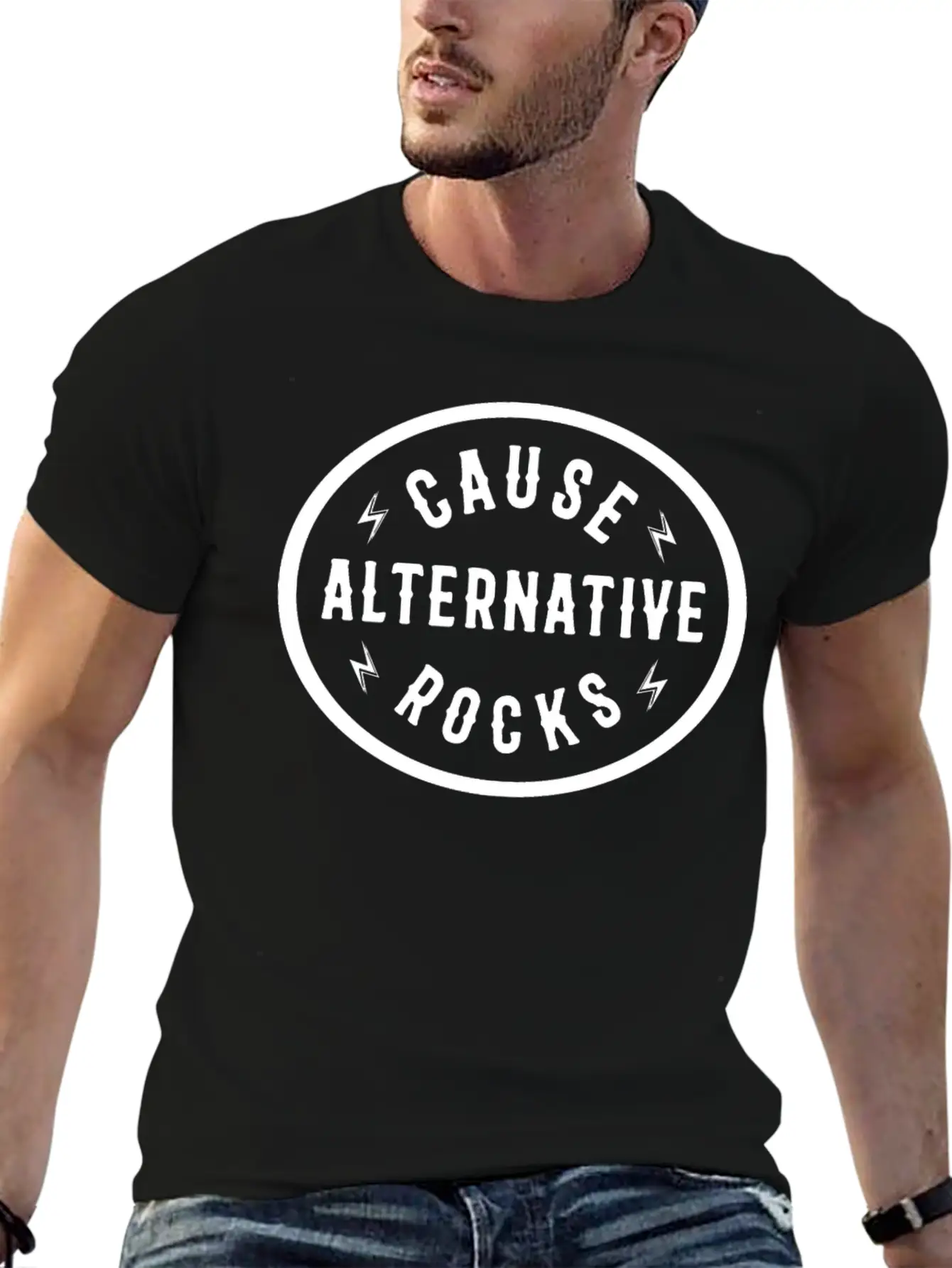 Cause Alternative Rocks Unisex Short Sleeve Soft Cotton T-Shirt – Casual Everyday Wear