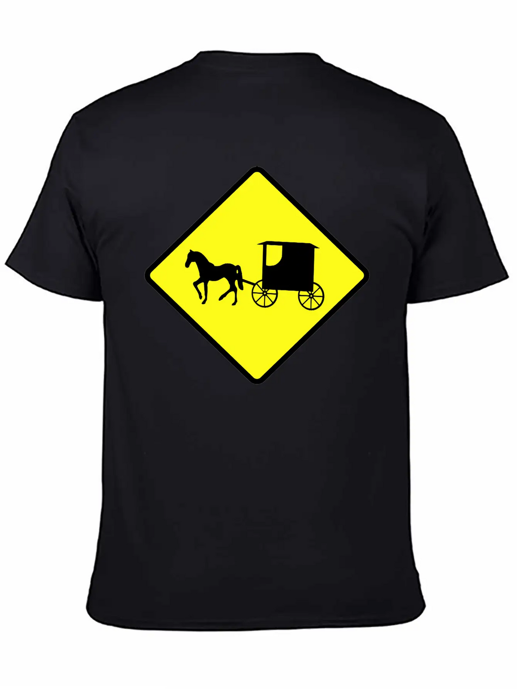 Caution Amish Buggies Unisex Casual T-Shirt – Clean Design For Daily Comfort