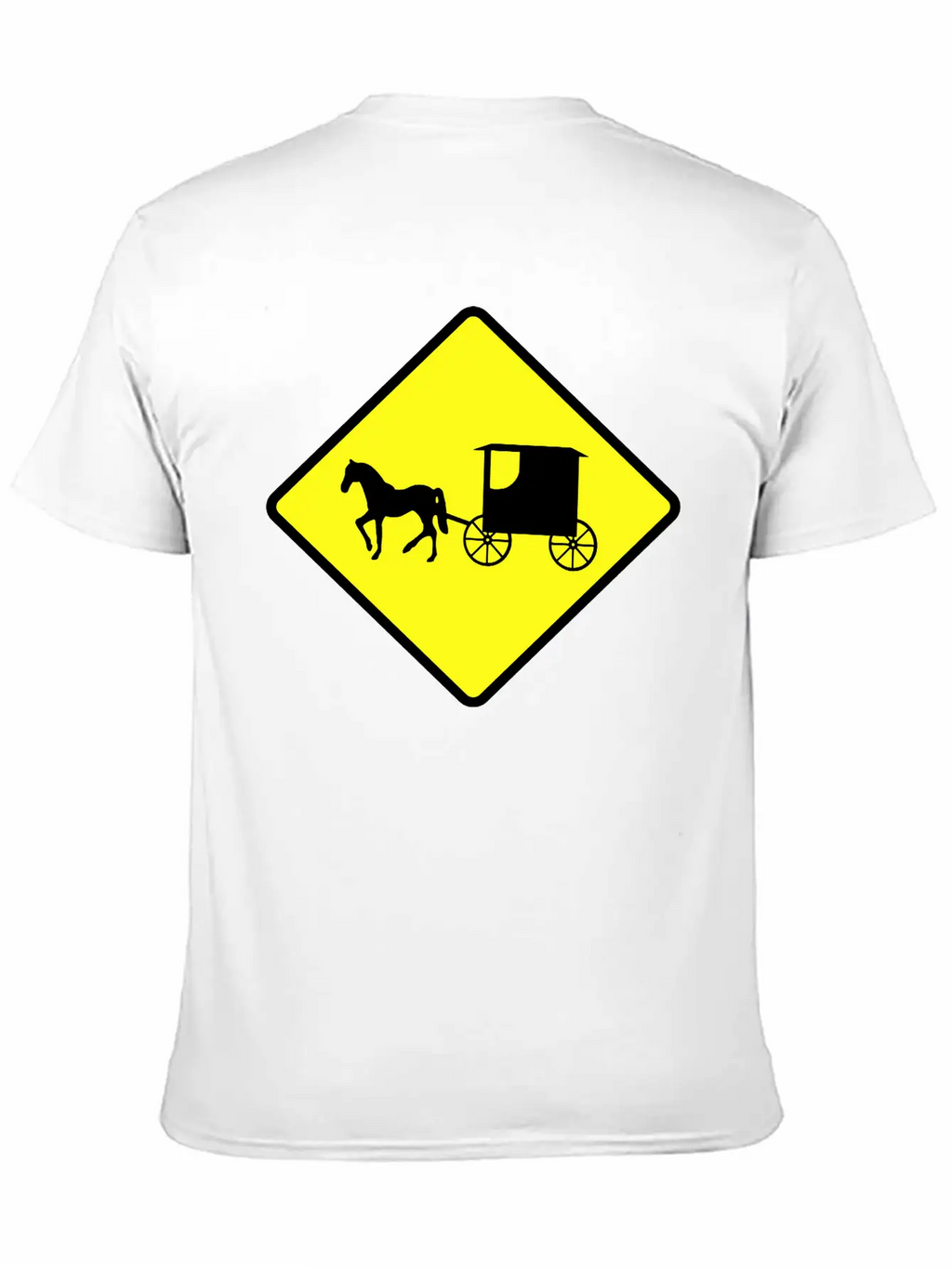 Caution Amish Buggies Unisex Casual T-Shirt – Clean Design For Daily Comfort