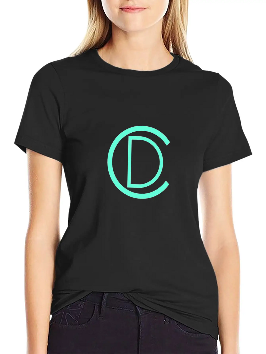 CD Turq Logo Unisex Short Sleeve Soft Cotton T-Shirt – Casual Everyday Wear