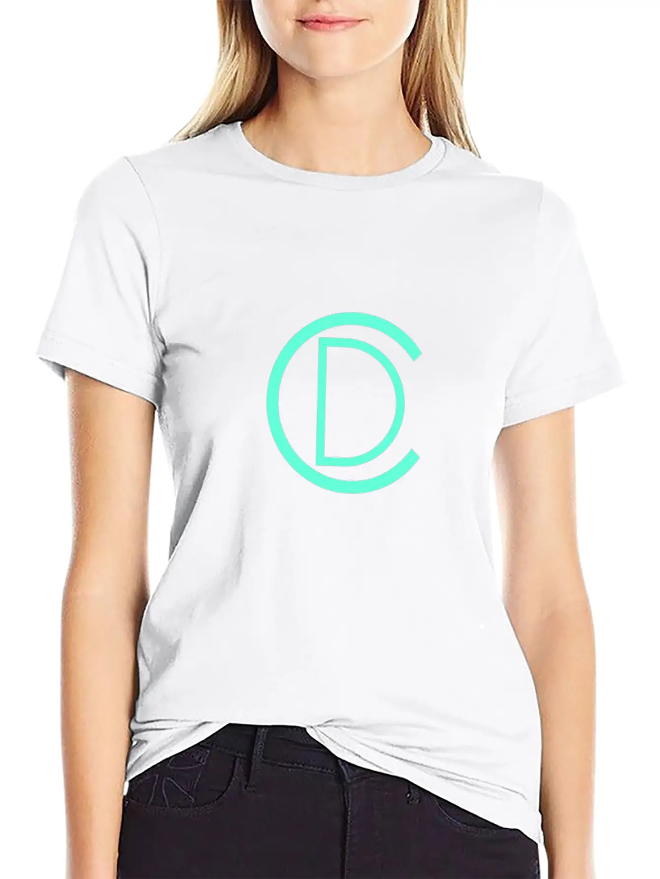 CD Turq Logo Unisex Short Sleeve Soft Cotton T-Shirt – Casual Everyday Wear