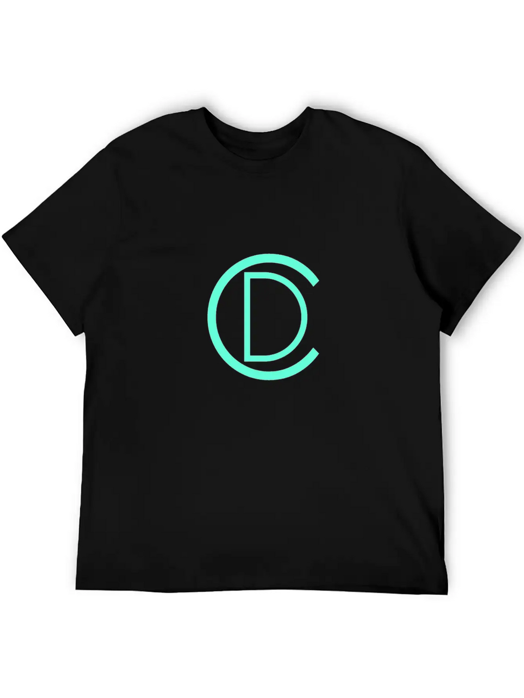 CD Turq Logo Unisex Short Sleeve Soft Cotton T-Shirt – Casual Everyday Wear