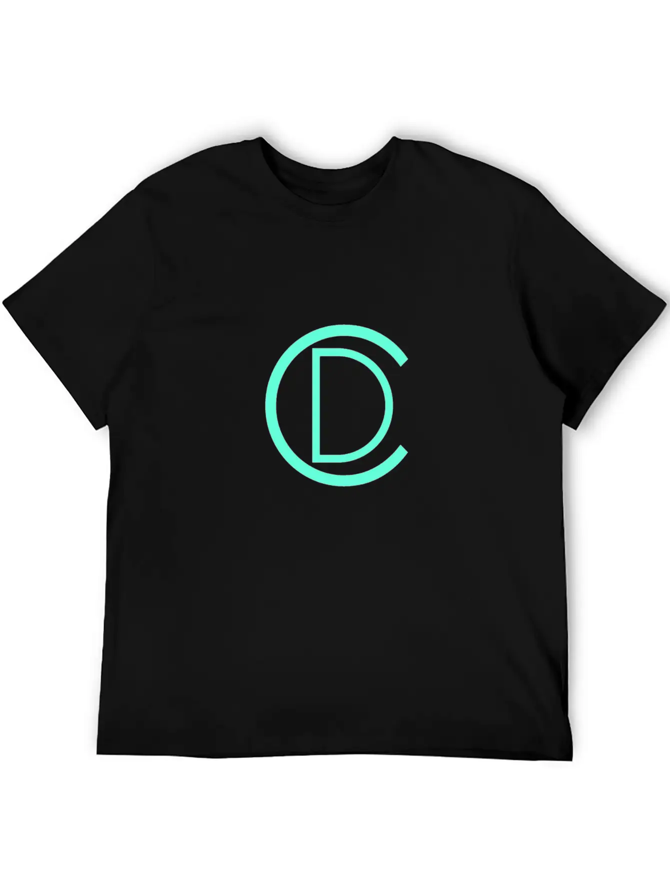 CD Turq Logo Unisex Short Sleeve Soft Cotton T-Shirt – Casual Everyday Wear