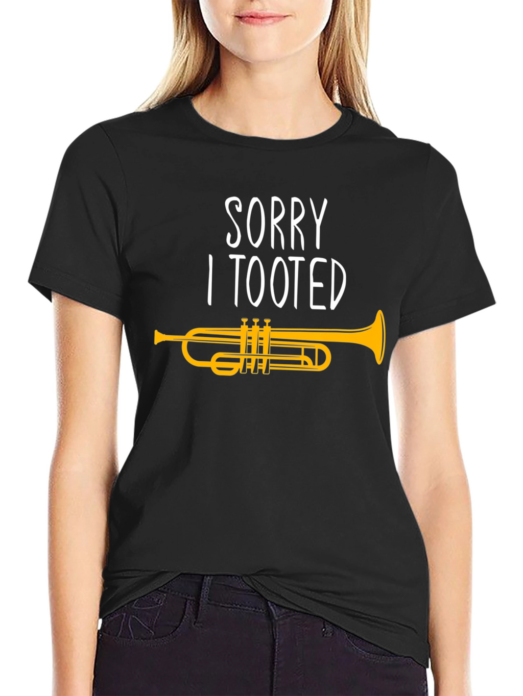 Sorry I Tooted Trumpet Graphic T-Shirt
